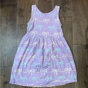 H&M Lavender Bow Print Kids Dress